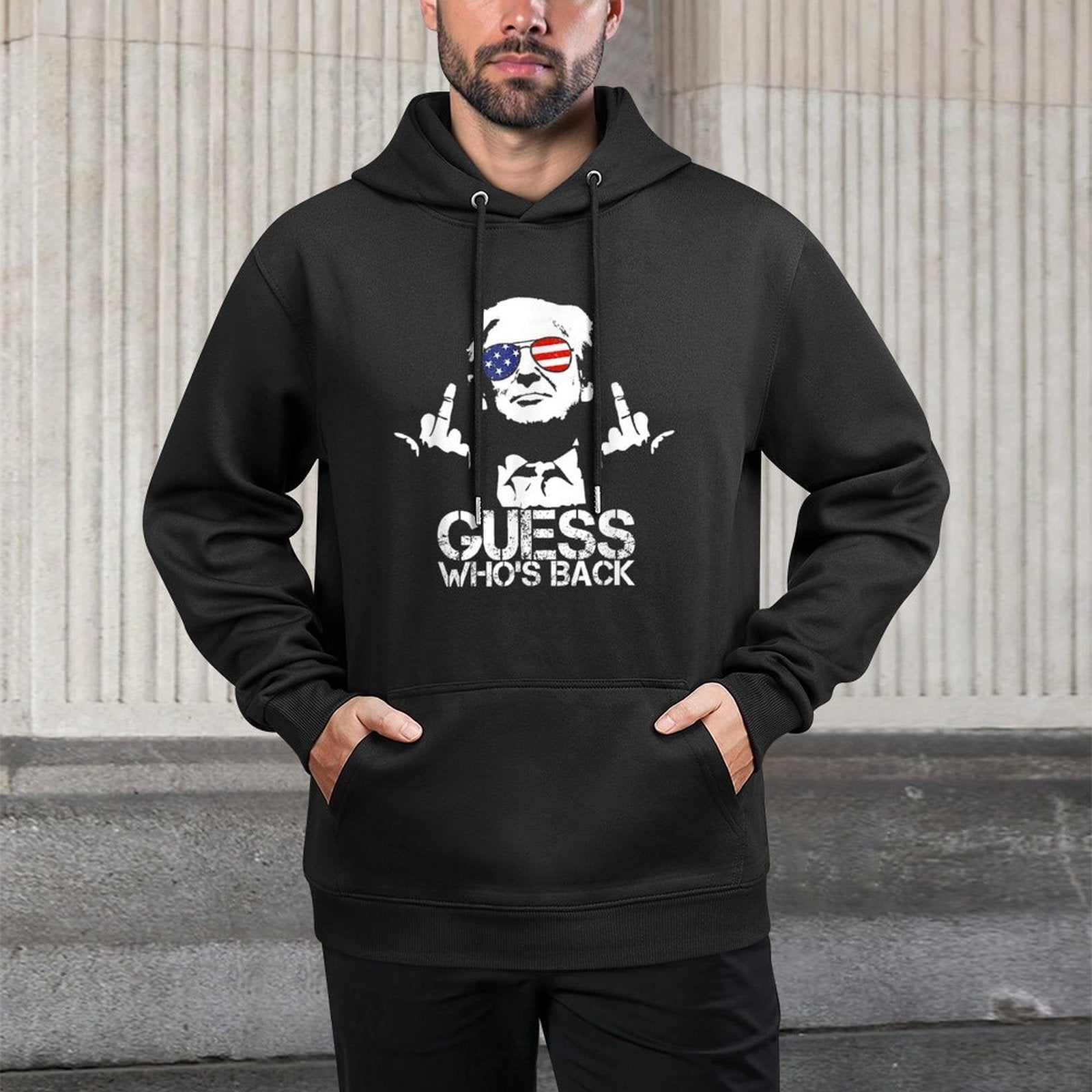 Guess Who&#39;s Back Trump Machine Washable Hoodie