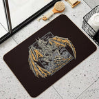 Skeleton Dragon  Absorbent Bath Mat