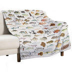 Fish Chart Comfort Throw Blanket
