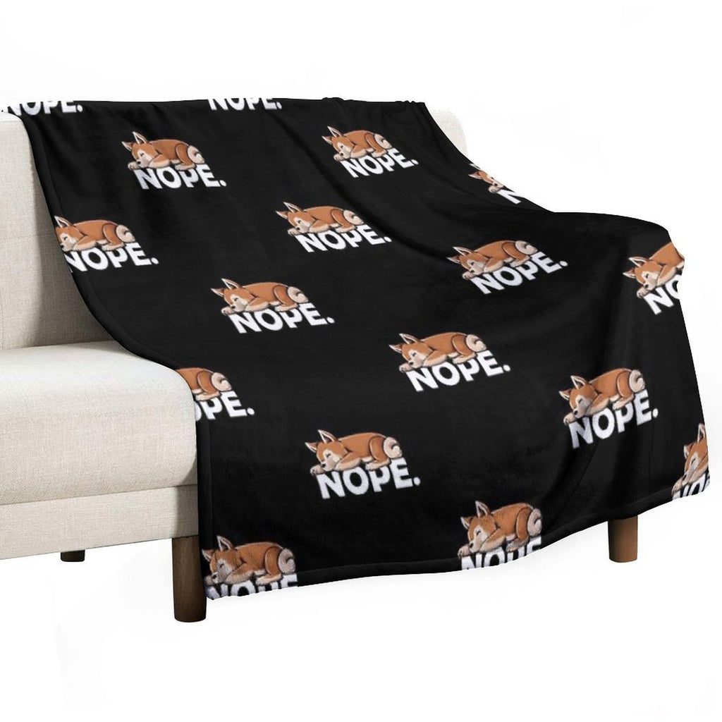 Shiba Inu Velvety-soft Throw Blanket