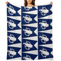 Flag of Nantucket, Massachusetts Plush Throw Blanket