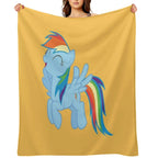 Rainbow Dash Velvety-soft Throw Blanket