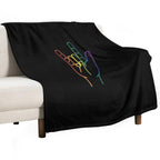 I Love You Pride ASL Multi-functional Throw Blanket