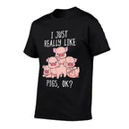 Love Pig Women Pig Gifts Pigs Tshirt Men Cute Swine  Relaxed-fit T-Shirt