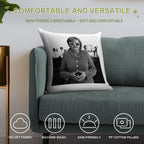 Swagela Merkel - Dark Soft Washable Throw Pillow