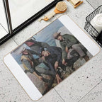 Family Fishing Cartwrights  Non-Slip Bath Mat