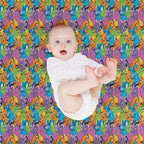 Sunny Bunnies - Pattern # 2 Wrinkle-free Throw Blanket