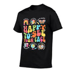 Happy To See Your Face Back To School  High-quality Stitching T-Shirt