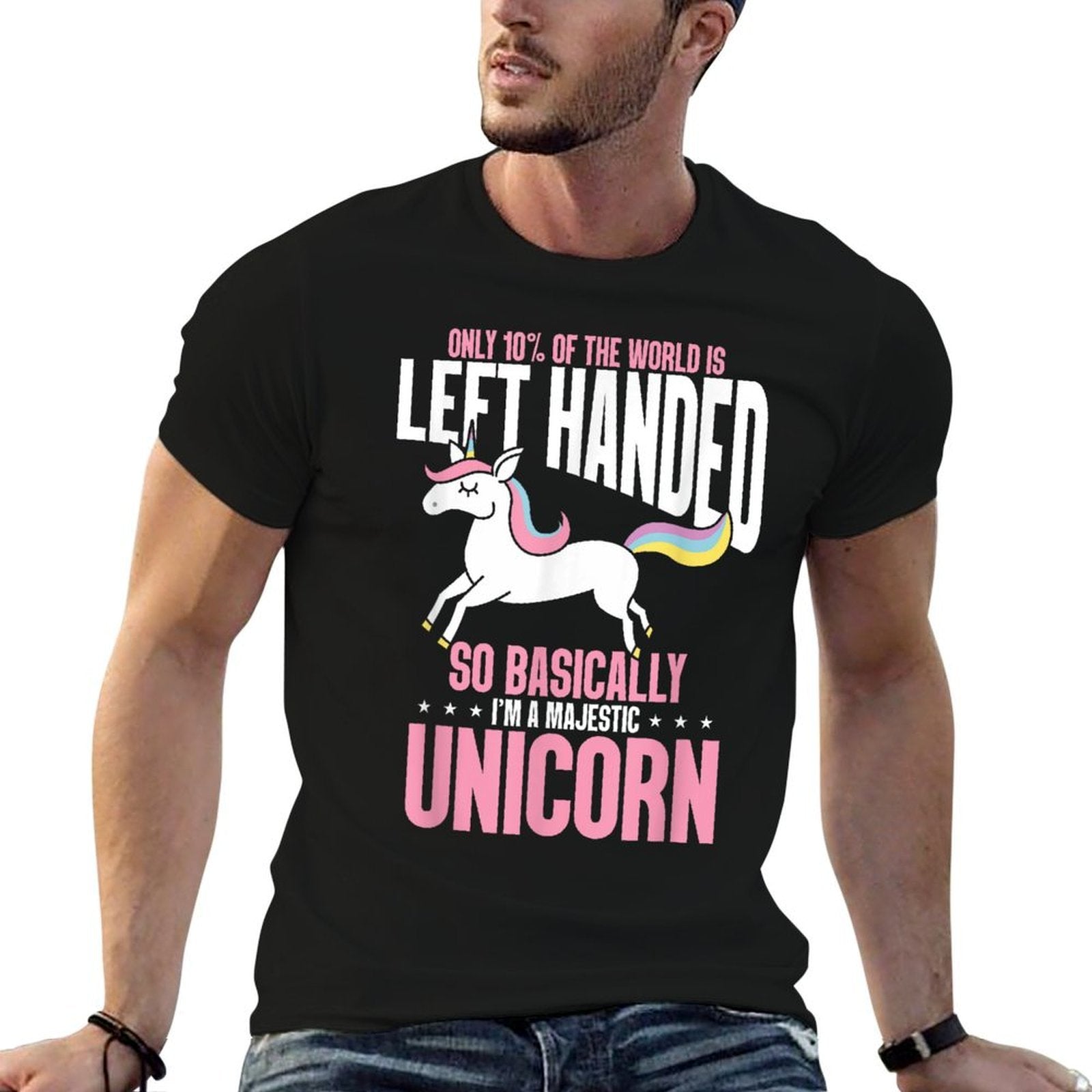 Funny Left Handed So Basically Im A Majestic Unicorn  Vintage-inspired T-Shirt
