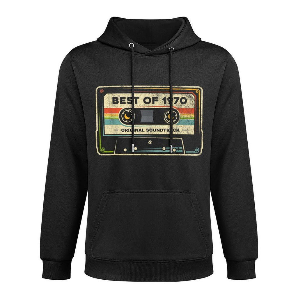 Retro Best of 1970 Mixtape Vintage 54th Birthday Cassette Pilling-Resistant Hoodie