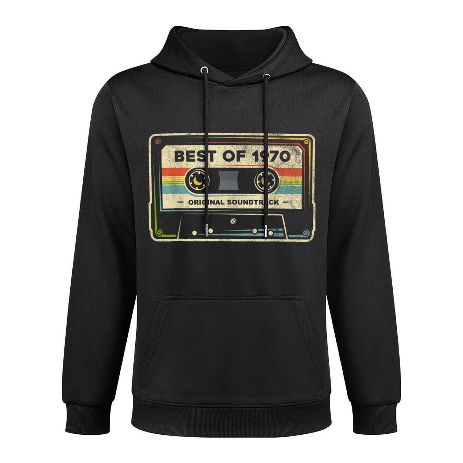Retro Best of 1970 Mixtape Vintage 54th Birthday Cassette Pilling-Resistant Hoodie