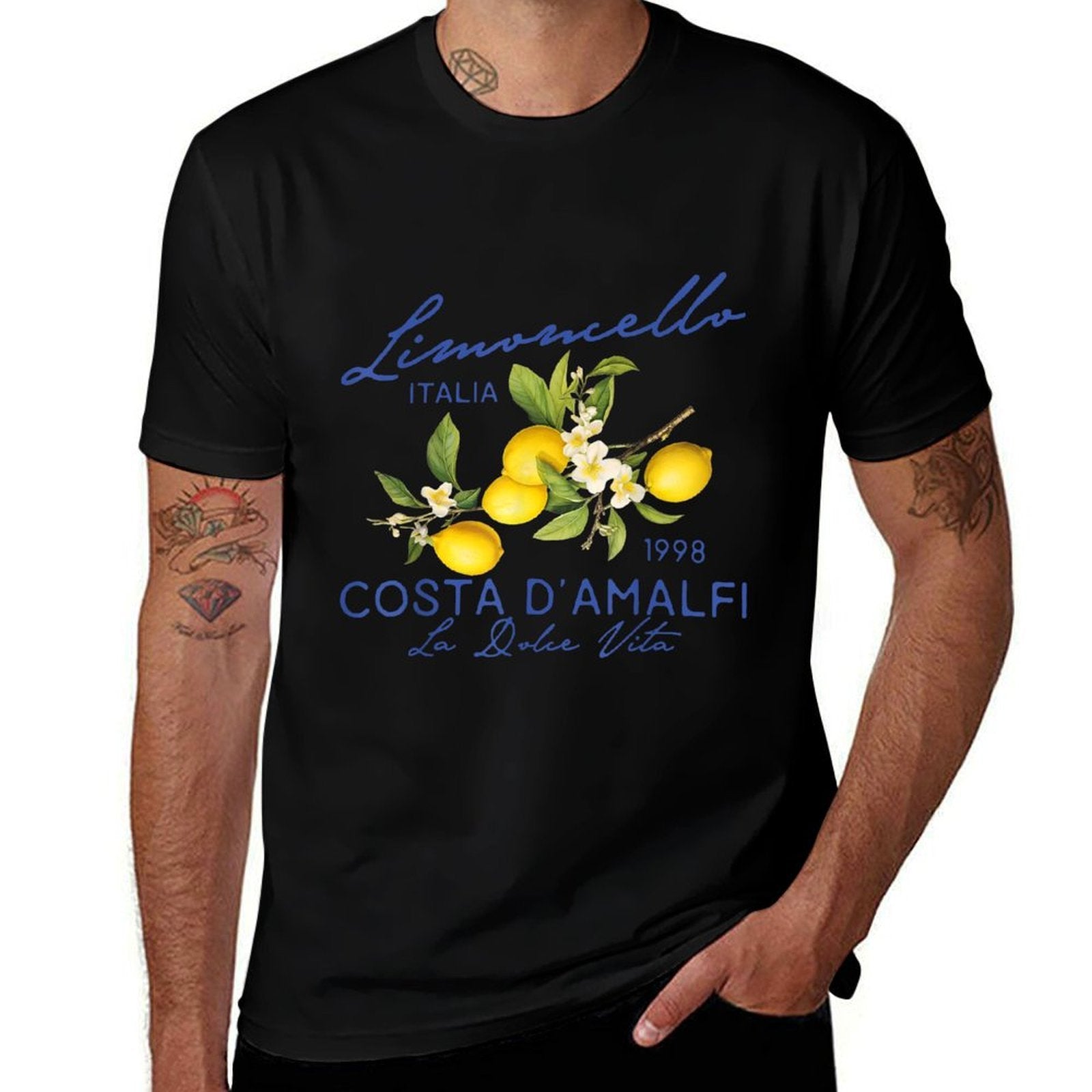 Limoncello Amalfi Coast Lemons Summer Italy Gift For Her  Easy-care T-Shirt