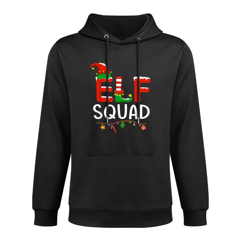Elf Family Christmas Matching Pajamas Men Women Elf Squad Colorfast Hoodie