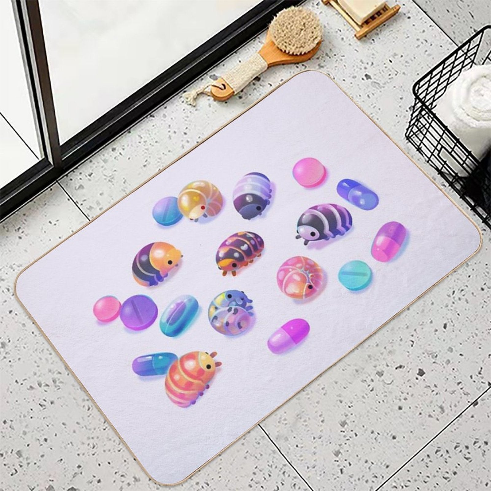 Pill Bugs  Long-Lasting Bath Mat
