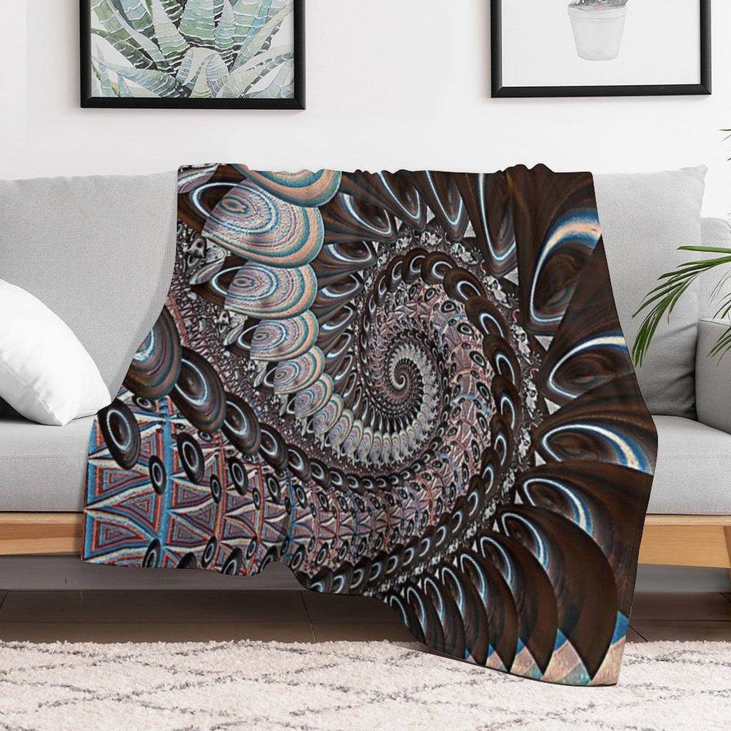 Illumined Shungite... Wrinkle-free Throw Blanket