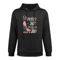 Stepping Into My 30th Birthday Women 30 Year Old Bday Kangaroo Pocket Hoodie