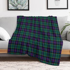 Clan Forsyth Tartan Plush Throw Blanket