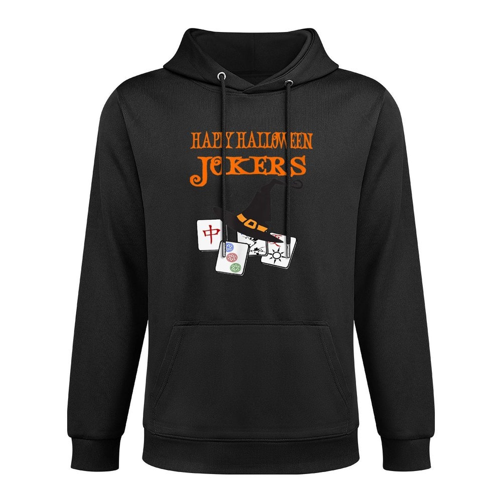 Funny Mahjong Happy Halloween Jokers Tile Game Versatile Streetwear Hoodie
