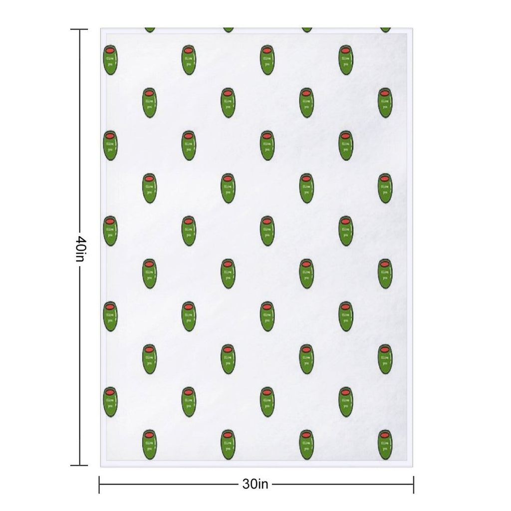 Olive You Premium Throw Blanket