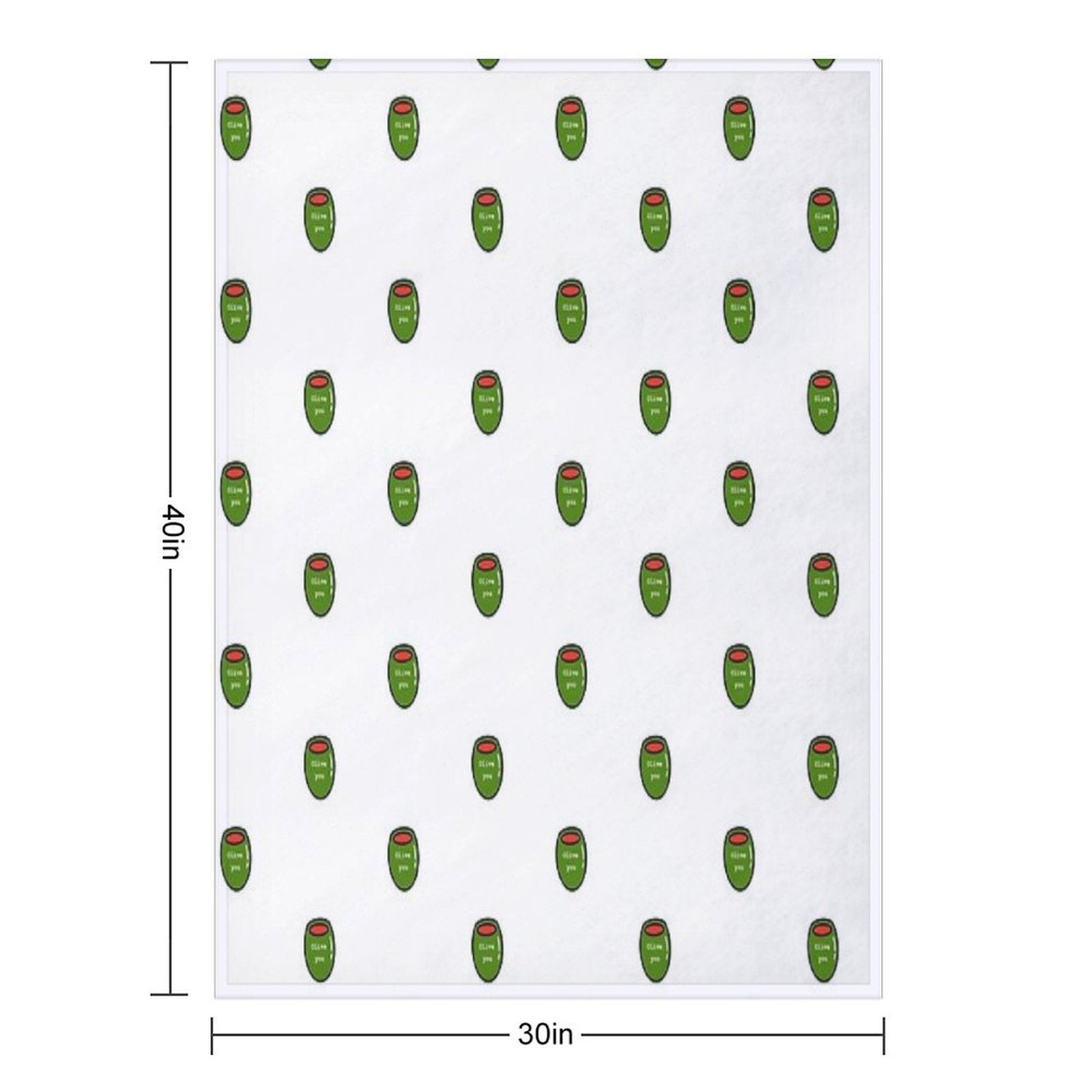 Olive You Premium Throw Blanket
