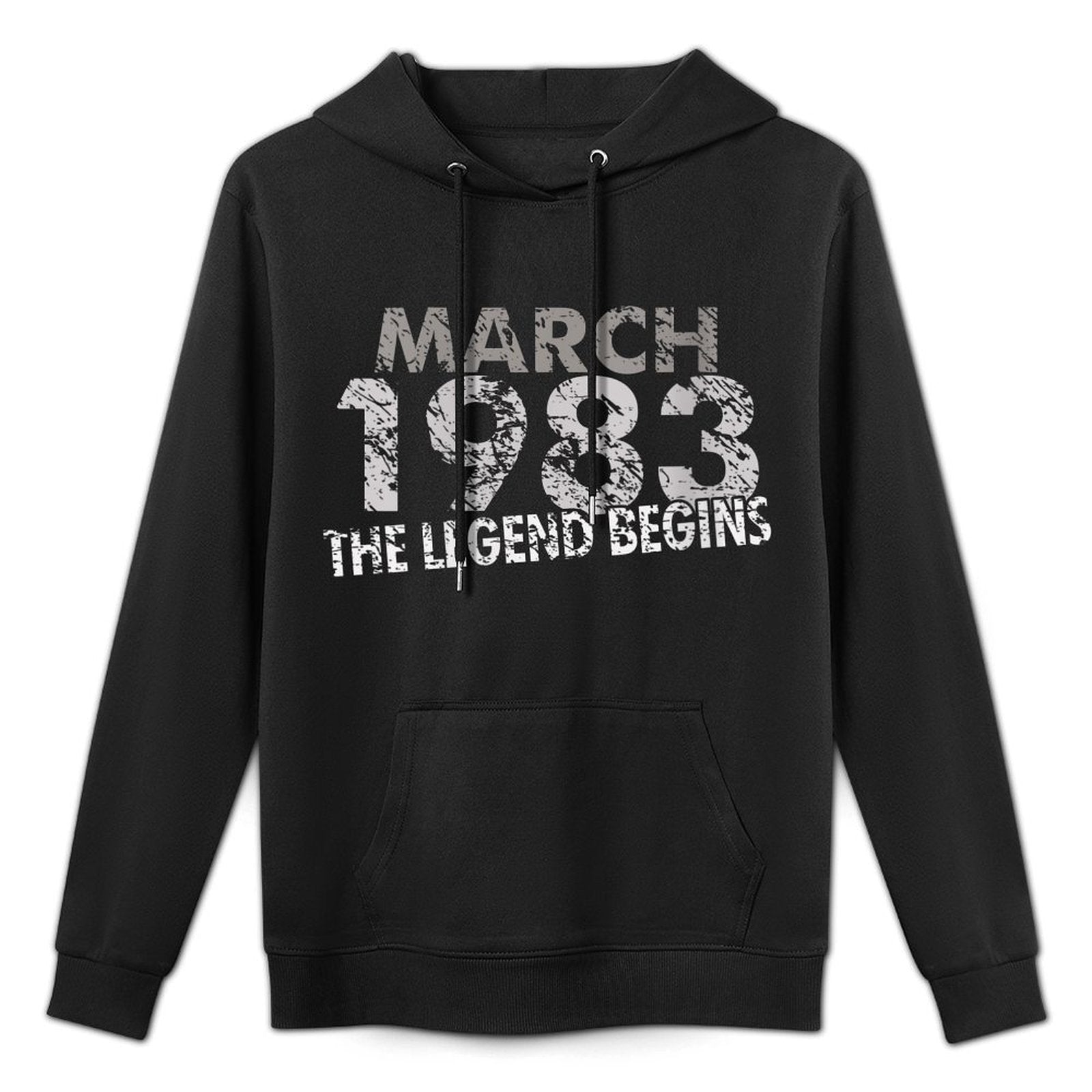 Womens 40th Birthday Gift - March 1983 - The Legend Begins Machine Washable Hoodie