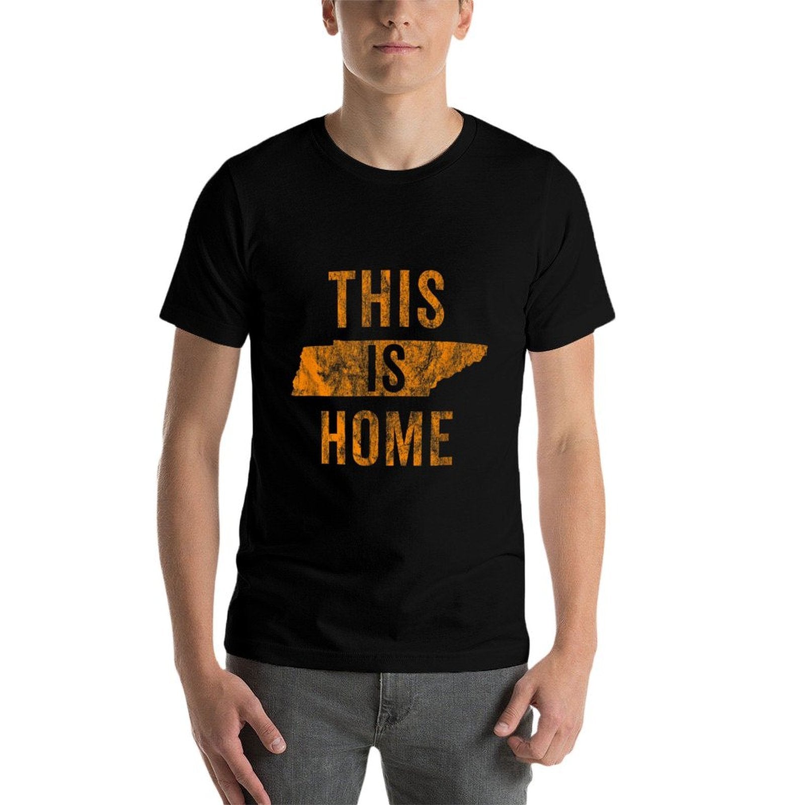This Is Home Tennessee State Orange Proud Fan Gift Vintage  Durable T-Shirt