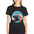 Big Transport Ship for Cargo Container Ships Lovers  Eco-friendly Material T-Shirt