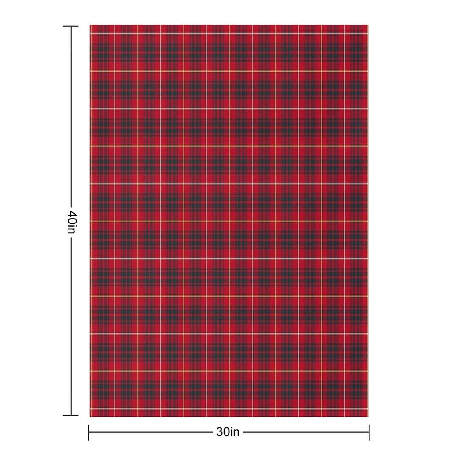Clan Bruce Tartan Compact Throw Blanket