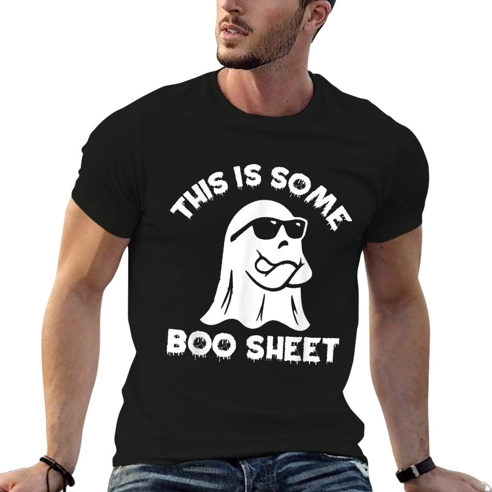 This Is Some Boo Sheet Ghost Funny Retro Halloween Costume  Versatile T-Shirt