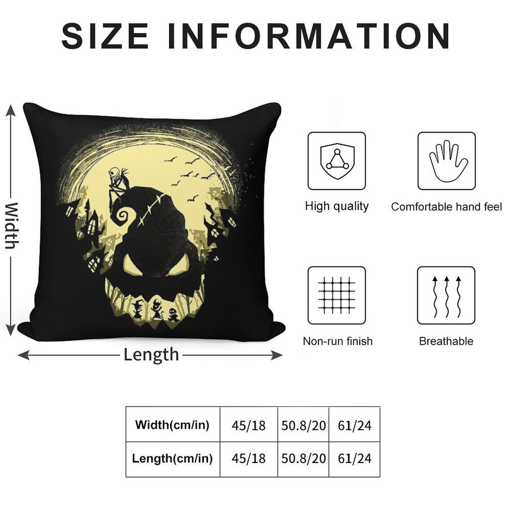 Jack's Nightmare Soft High-Density Material Throw Pillow