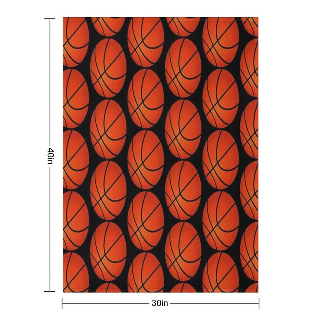 Sports Basketball Wrinkle-free Throw Blanket