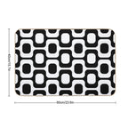 Ipanema Black And White  Versatile Bath Mat