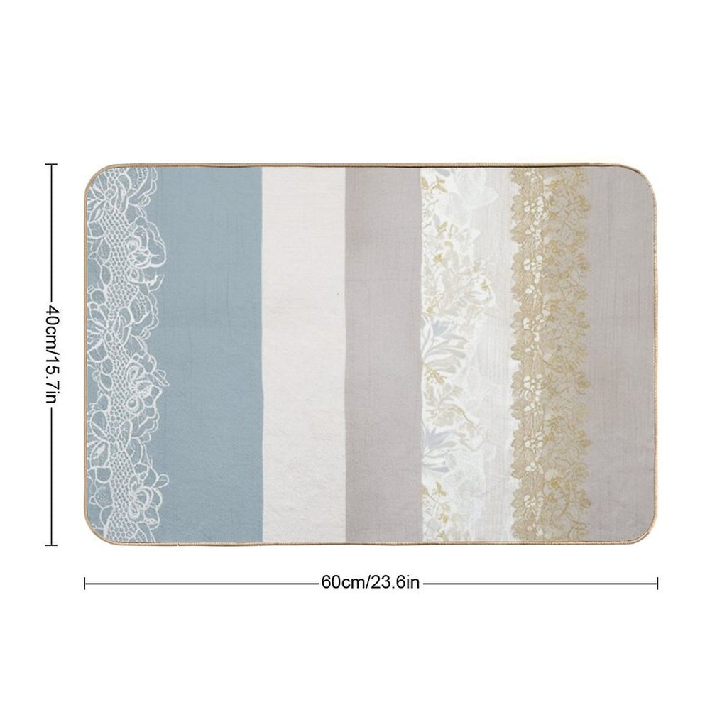 • A Design That Radiates Serenity with Soft Color Tones  Dirt-Trapping Bath Mat