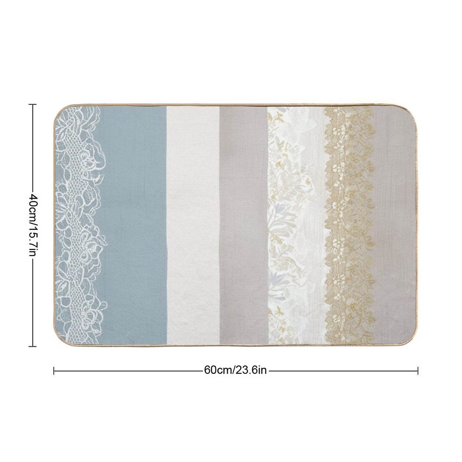 • A Design That Radiates Serenity with Soft Color Tones  Dirt-Trapping Bath Mat