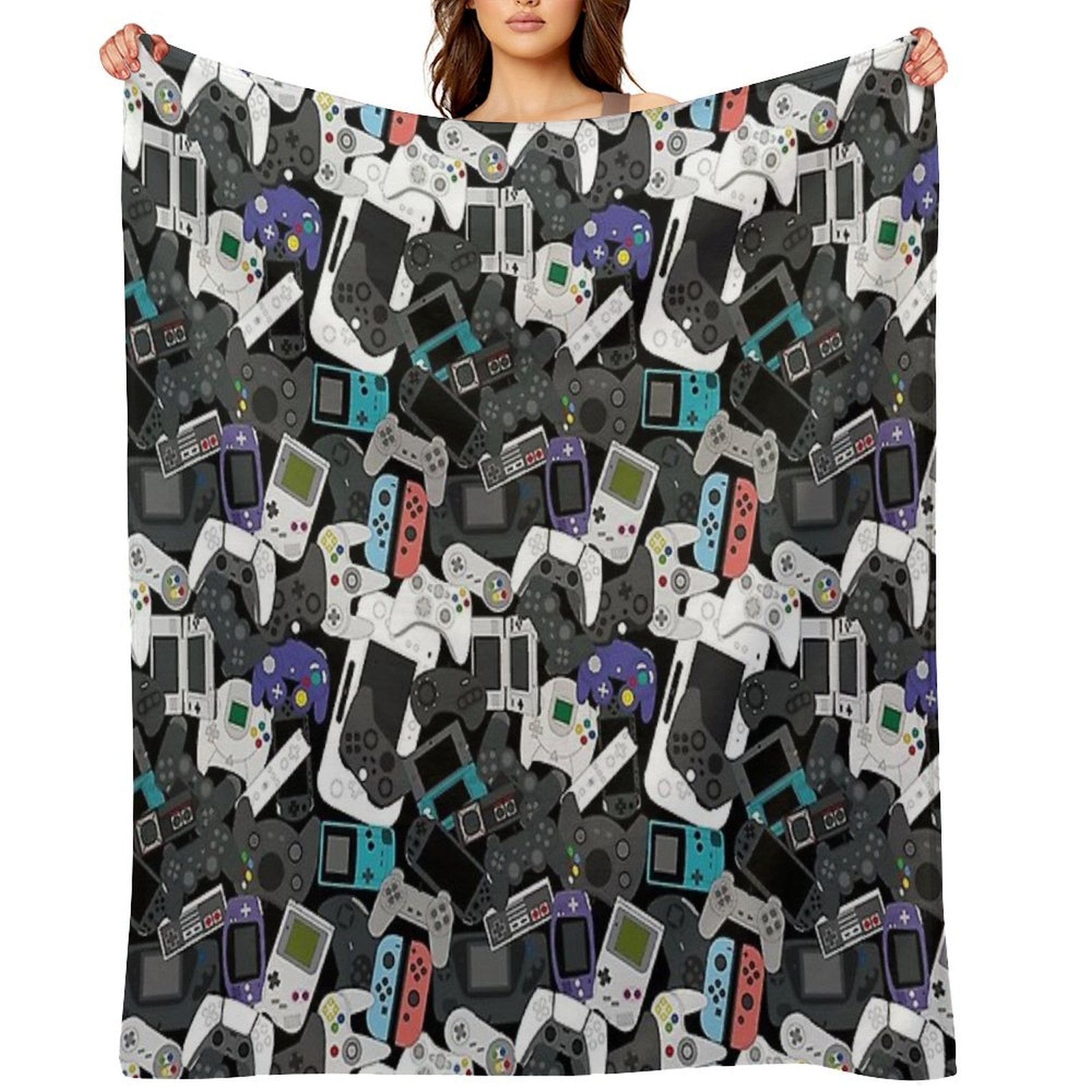 GAMER CONTROLLER ALL Multi-functional Throw Blanket