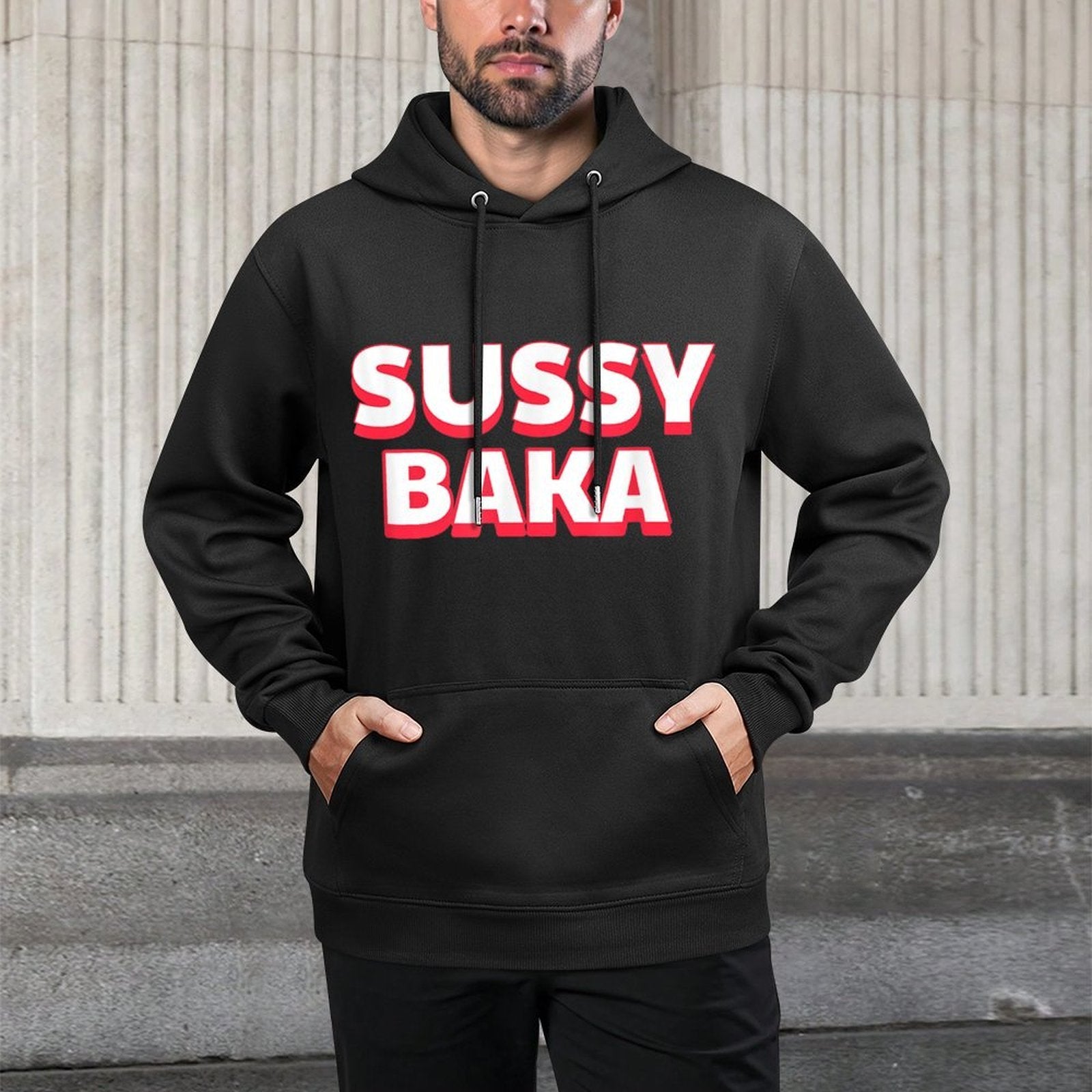 Sussy Baka Funny Sus Meme Unisex Design Hoodie