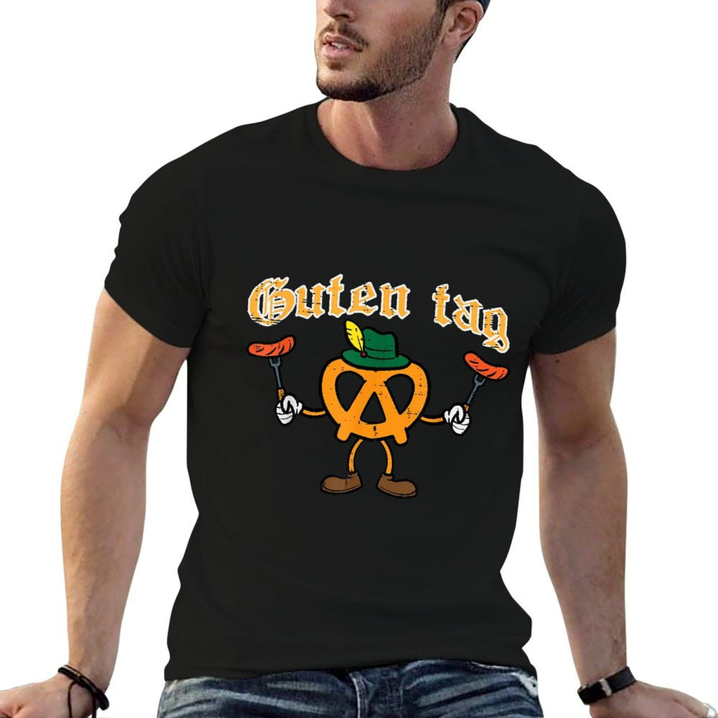 Oktoberfest Guten Tag Pretzel Sausages German Kids Men Women  Lightweight T-Shirt