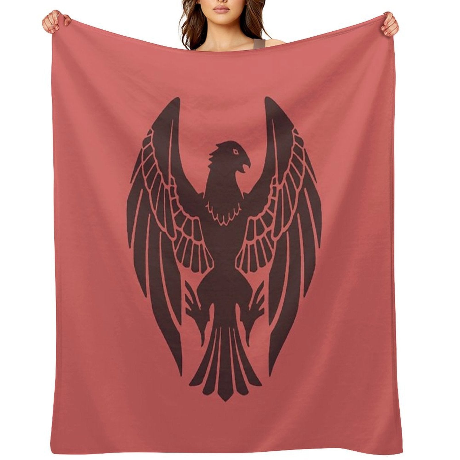 Fire Emblem™ Three Houses - Black Eagles Emblem [Colored] Plush Throw Blanket