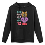 This Anime Girl Is Now 10 Bday 10th Birthday Japanese Manga Medium-Weight Fabric Hoodie
