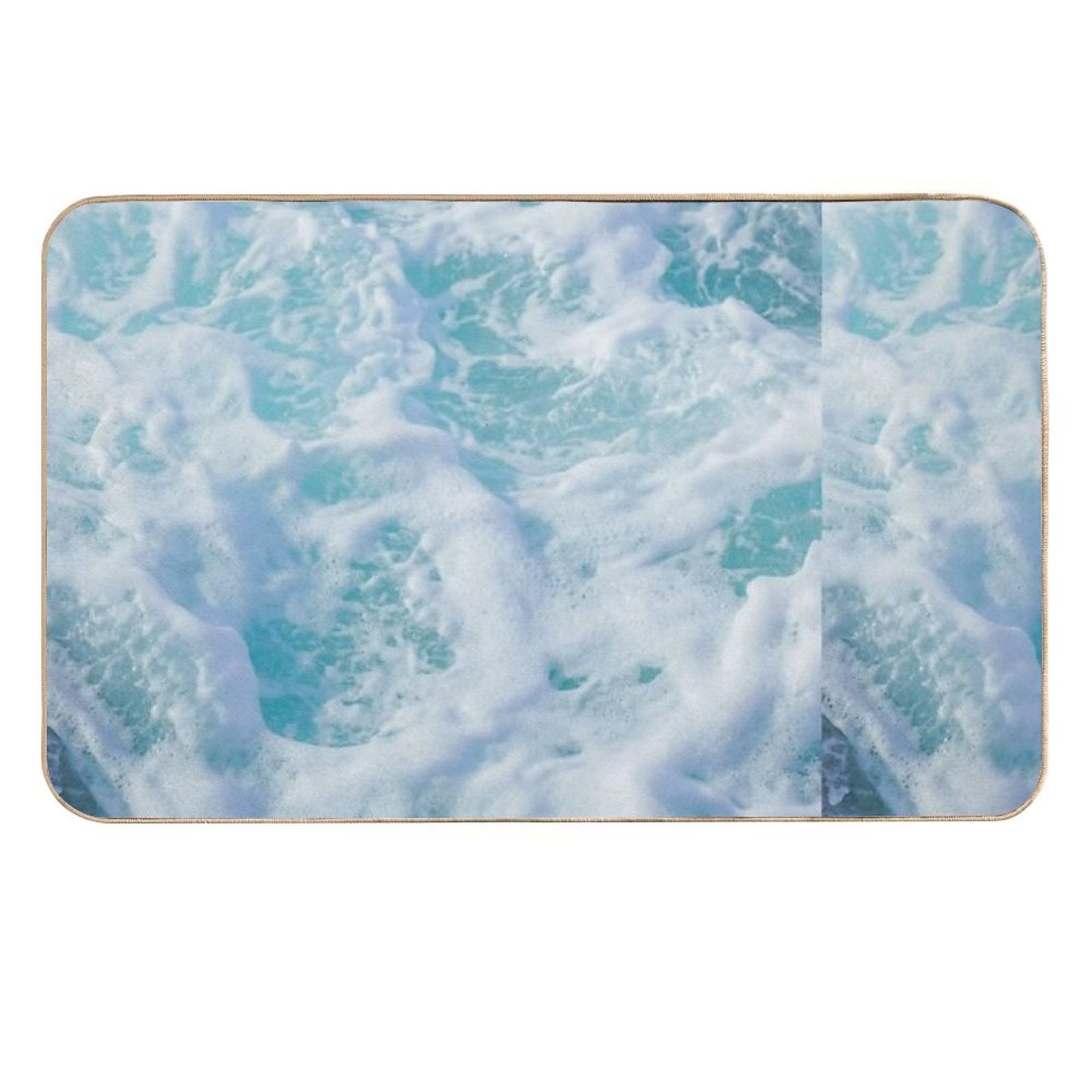 Ocean Waves  Odorless Bath Mat