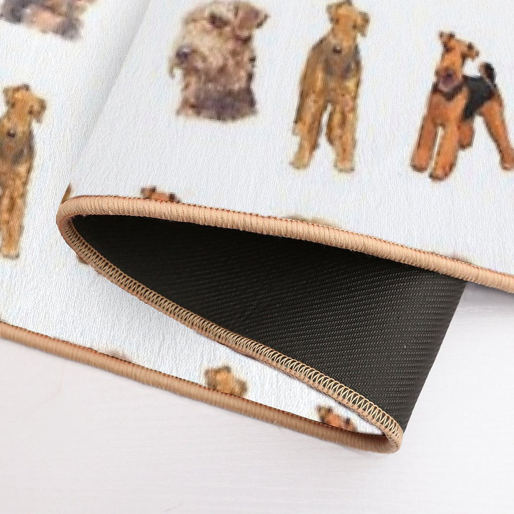 Love For Airedale Terriers  Anti-Trip Bath Mat