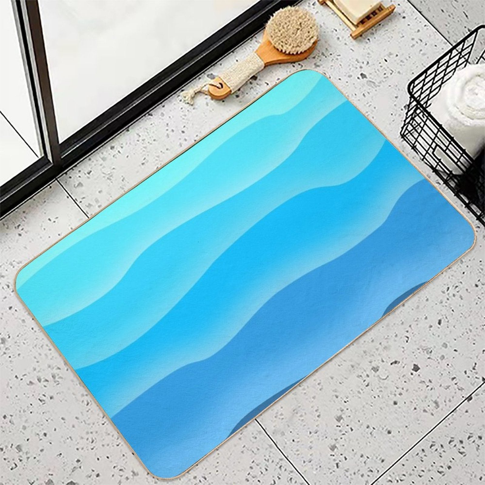 Mountain to Sea  Odorless Bath Mat