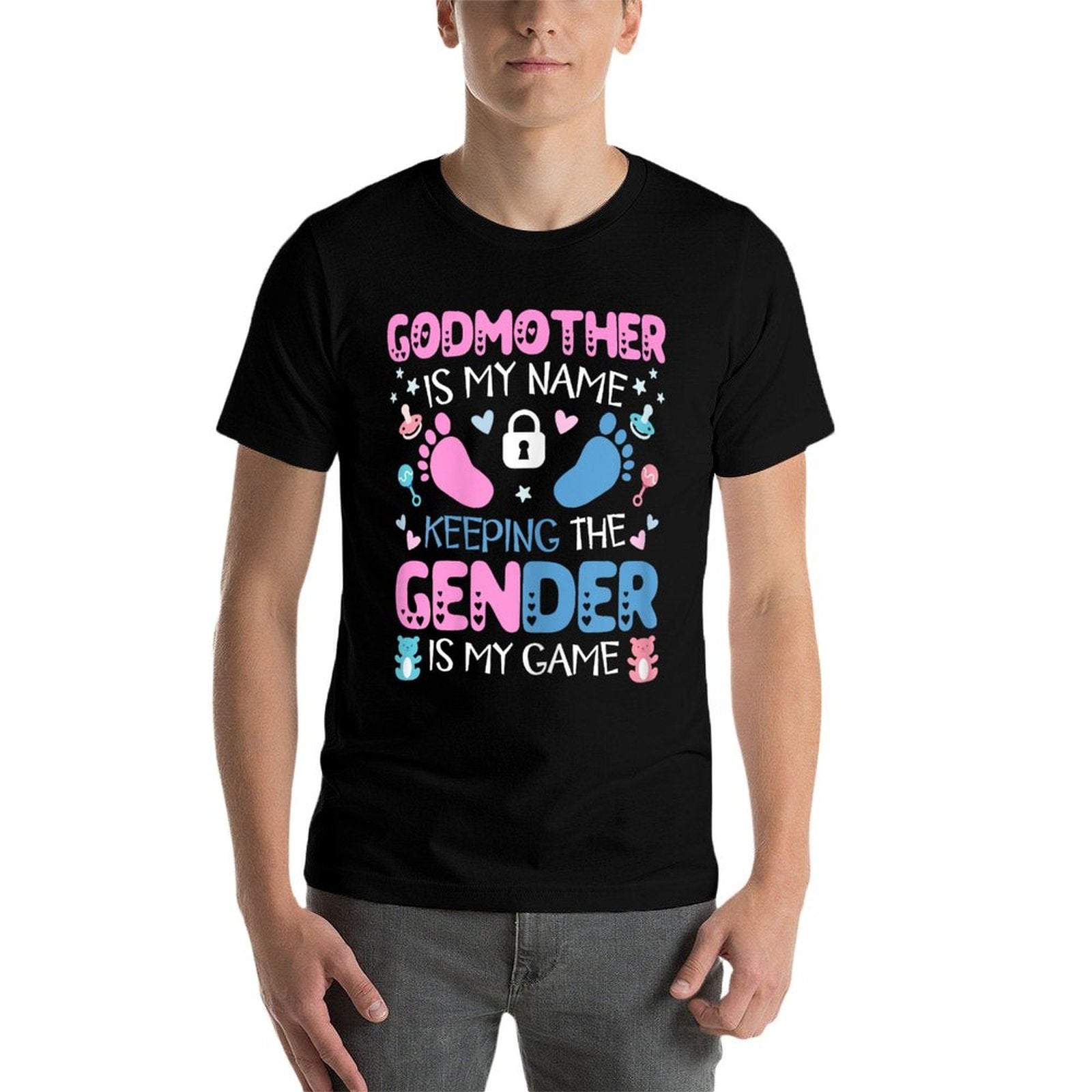 Godmother Gender Keeper Of The Gender Reveal Cute Godmother  Soft T-Shirt