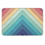 Retro Chevrons 002  Rapid-Drying Bath Mat