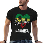 One Love Jamaica! Caribbean Vacation  Wrinkle-resistant T-Shirt