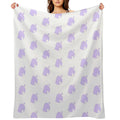 Lilac Animal Crossing Leaf Durable Throw Blanket