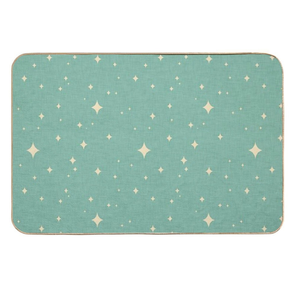 Starburst Light Blue  Eco-Friendly Bath Mat