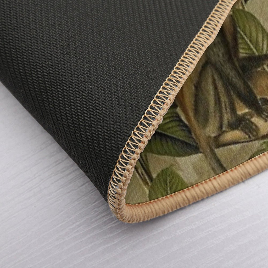 Monkey Jungle Botanical Garden  Non-Slip Bath Mat