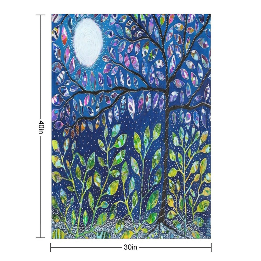 The Light Of Her Discovery Easy Care Throw Blanket