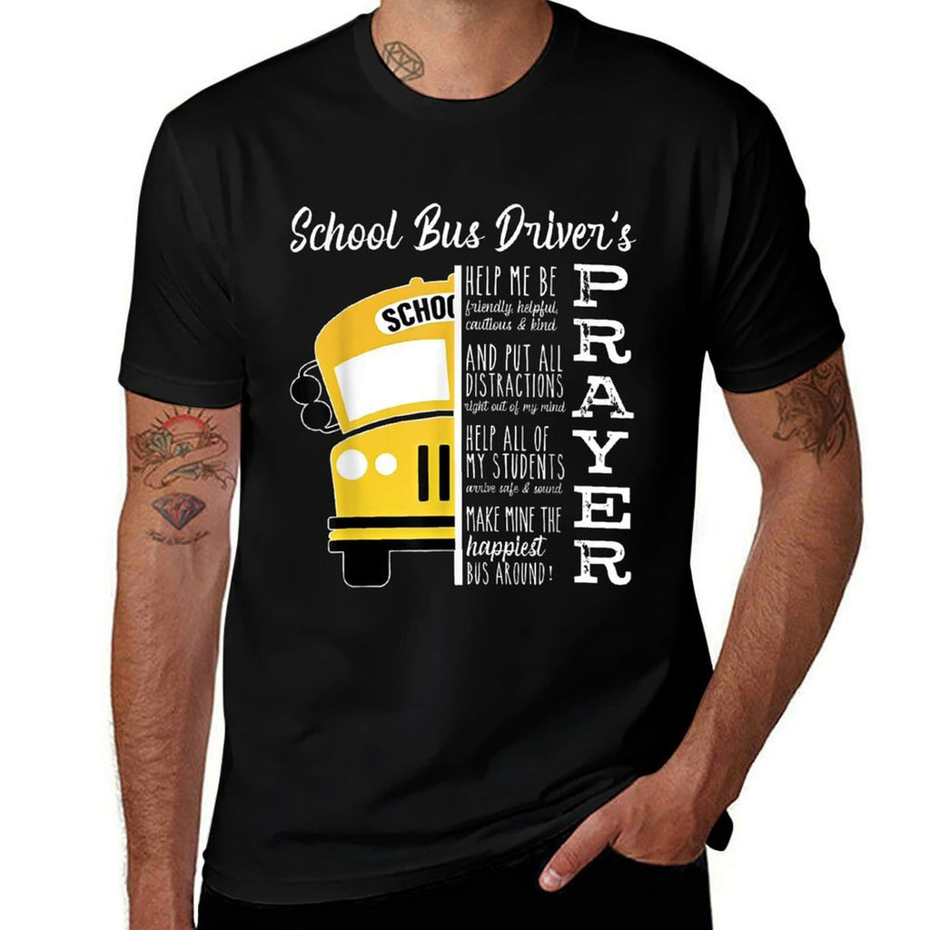 School Bus Drivers Prayer School Bus Driver Outfits Funny  Quick-drying T-Shirt